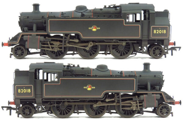 Bachmann 31-982 - BR Standard 3MT Tank 82018 BR Lined Black Late crest weathered - Image 3