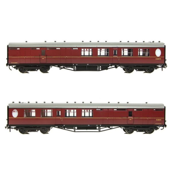 Bachmann 34-462 LNER Thompson Brake Second Corridor BR Maroon - Image 2