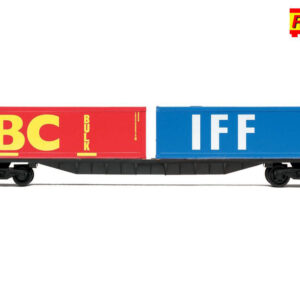 Hornby R6425 RailRoad BR, FFA Container Wagon, with two 30' containers - Era 7