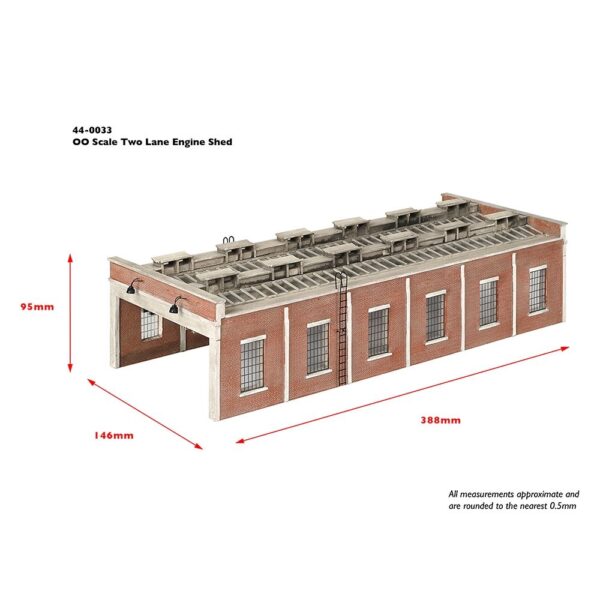 Scenecraft 44-0033 Two Lane Engine Shed - Image 2