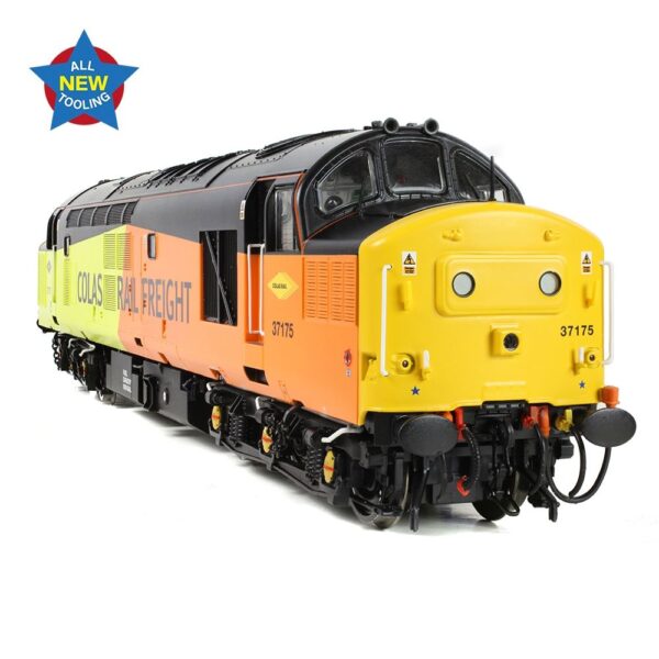 Bachmann 35-310 Class 37/0 Centre Headcode 37175 Colas Rail - Image 5