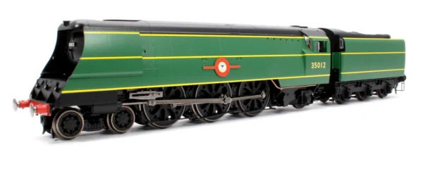 Hornby R3860 Class 8P Merchant Navy 4-6-2 35012 'United States Lines' BR Lined Malachite Green Steam Locomotive