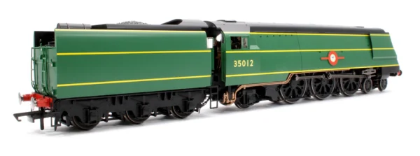 Hornby R3860 Class 8P Merchant Navy 4-6-2 35012 'United States Lines' BR Lined Malachite Green Steam Locomotive - Image 3
