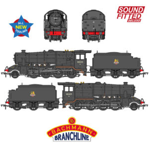 Bachmann 35-230SFX LMS Stanier 8F 48305 BR Black (Early Emblem) Sound Deluxe