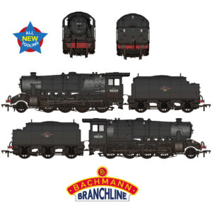 Bachmann 35-235 LMS Stanier 8F 48339 BR Black (Late Crest) [Weathered]