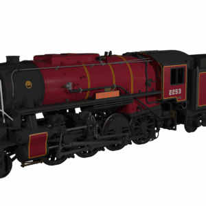 Rapido Trains UK 926008 USATC S160 2-8-0 'Omaha' Maroon with Transportation Corps U.S.A on Tender No.2253 (as Preserved) Steam Locomotive