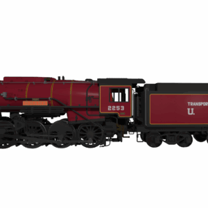 Rapido Trains UK 926508 USATC S160 2-8-0 'Omaha' Maroon with Transportation Corps U.S.A on Tender No.2253 (as Preserved) Steam Locomotive - DCC Sound