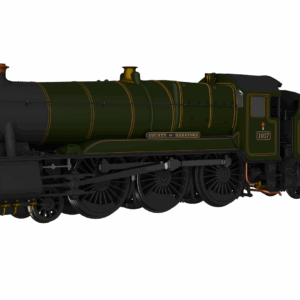 Rapido Trains UK 954003 GWR County No.1017 'County of Hereford' BR (Egyptian) Lined Green Steam Locomotive