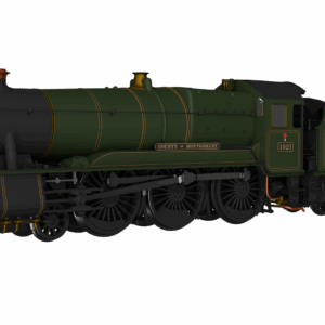 Rapido Trains UK 954008 GWR County No.1021 'County of Montgomery' BR Lined Green Late Crest Steam Locomotive