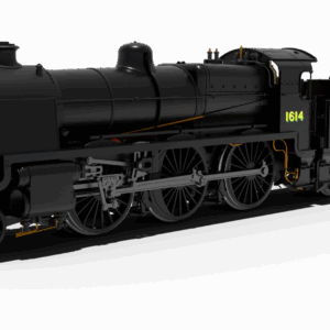 Rapido Trains UK 992504 SR U Class 2-6-0 No.1614 - SR Black & Sunshine Lettering Steam Locomotive - DCC Sound