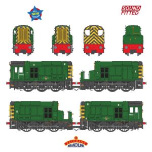 Bachmann 35-945SF Class 13 D4502 BR Green (Wasp Stripes) Diesel Locomotive - DCC Sound