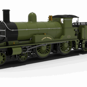 Rapido Trains UK 811004 Highland Railway Loch Class 4-4-0 No.127 'Loch Garry' HR Drummond Plain Green Steam Locomotive