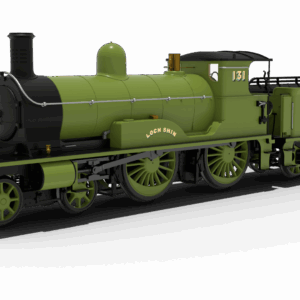 Rapido Trains UK 811005 Highland Railway Loch Class 4-4-0 No.131 'Loch Shin' HR Smith Plain Green Steam Locomotive