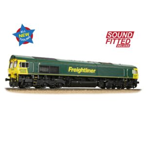 Bachmann 50-002SFX Class 66/6 66606 Freightliner Green Diesel Locomotive - Deluxe DCC Sound
