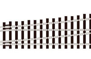 SL89 Peco Large Radius Turnout Left Hand