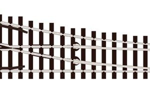 SLE191 Peco Small Radius Turnout Right Hand Electrofrog Code 75