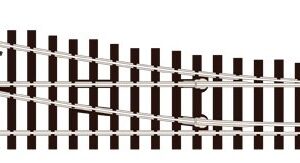 SLE195 Peco Medium Radius Turnout Right Hand Electrofrog