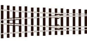 SLE198 Peco Large Radius Y Turnout Electrofrog