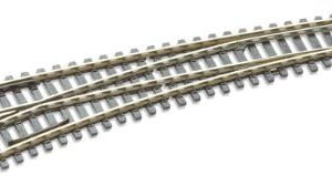 SLE87 Peco Double Curved Turnout Left Hand Electrofrog Code 100