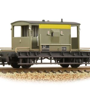 Graham Farish 377-529A BR 20T Brake Van BR Engineers Grey & Yellow 950619 - Weathered
