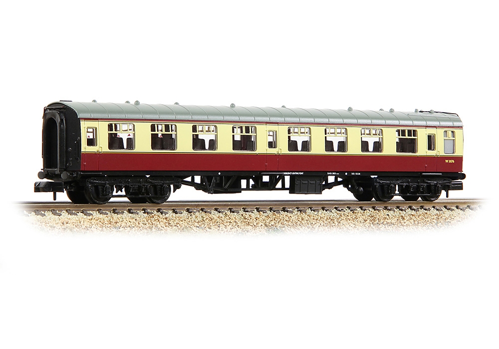 Graham Farish 374-010H BR Mk1 TSO Tourist Second Open BR Crimson & Cream No. W3876