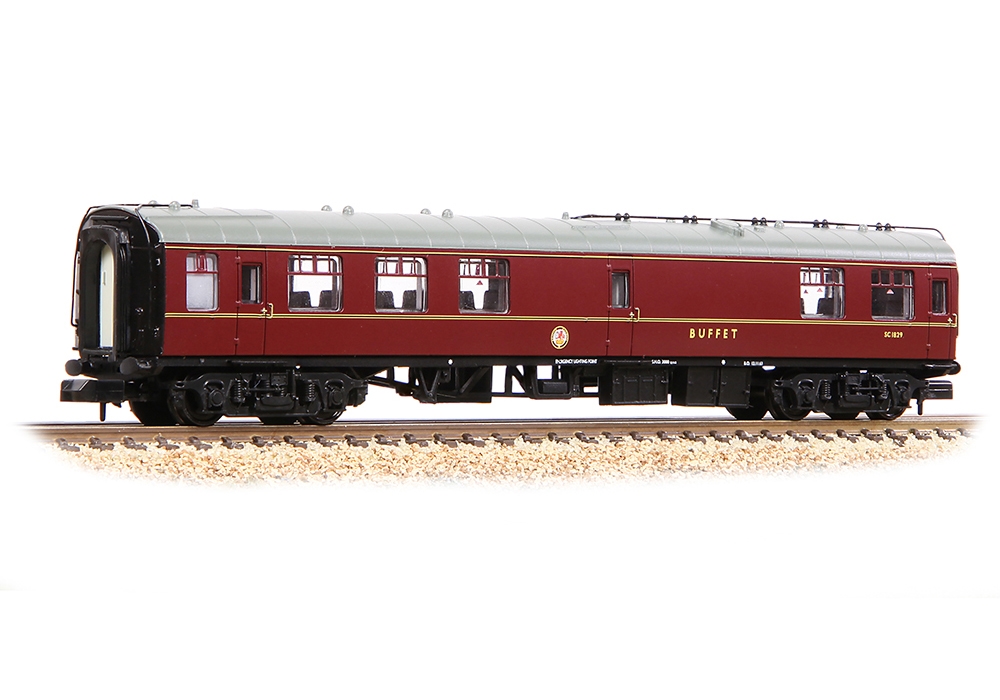 Graham Farish 374-107B BR Mk1 RMB Restaurant Miniature Buffet BR Maroon No. SC1829