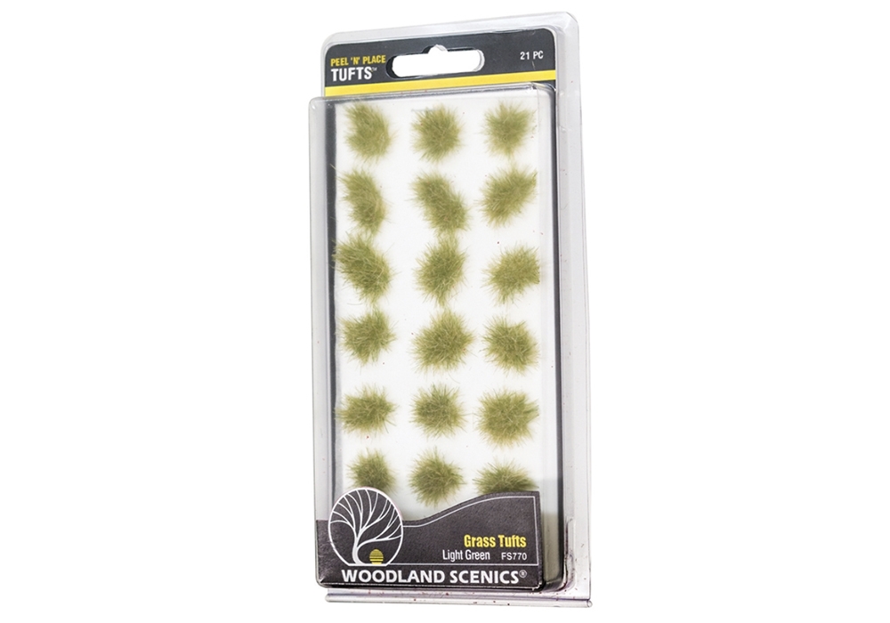Woodland Scenics WFS770 Peel ‘n’ Place Light Green Grass Tufts
