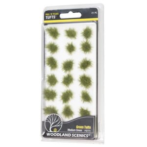 Woodland Scenics WFS771 Peel ‘n’ Place Medium Green Grass Tufts