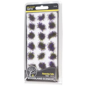 Woodland Scenics WFS772 Peel ‘n’ Place Violet Flowering Tufts
