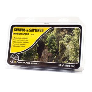 Woodland Scenics WF1129 Medium Green Shrubs & Saplings