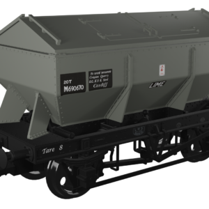 Rapido Trains UK 963011 LMS Iron Ore Hopper - BR (Lime) No.M690670