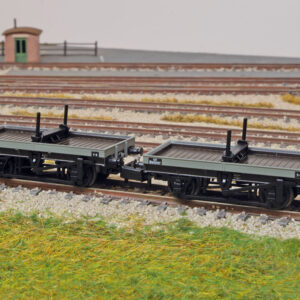 Peco NR1154B 4 Wheel BR Bolster Wagon Twin Pack