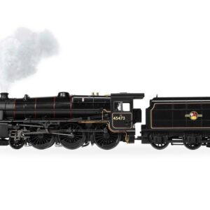 Hornby R30475SS Class 5MT 'Black Five' 4-6-0 BR Black Late Crest 45473 Steam Locomotive - DCC Sound & Smoke