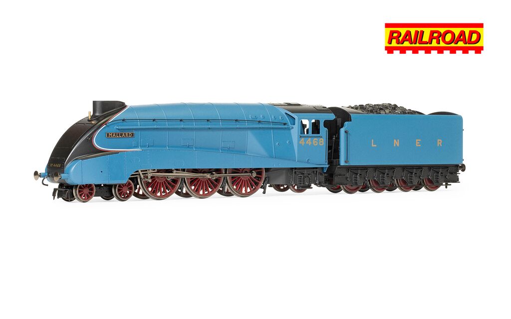 Hornby R3371 RailRoad A4 Class 4-6-2 4468 ‘Mallard’ LNER Garter Blue Steam Locomotive