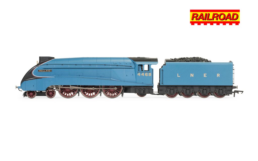 Hornby R3371 RailRoad A4 Class 4-6-2 4468 ‘Mallard’ LNER Garter Blue Steam Locomotive - Image 3